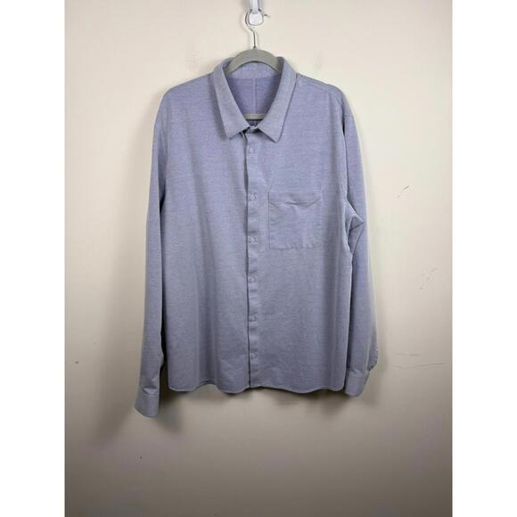 Other - Lululemon Commission Long Sleeve Shirt Pocket 3XL Blue Button Up